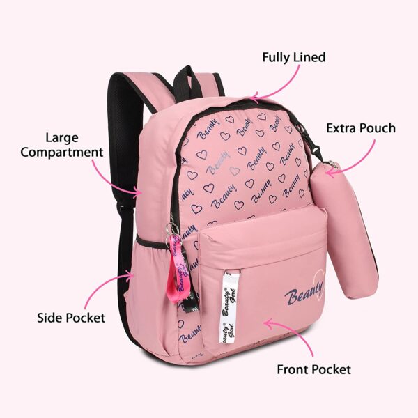 Girls School Bag 4 Piece Set Women Backpack Cartoon Student Female High  Capacity | eBay